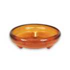 Verano Spanish Ceramics Ola Footed Glass Bowl - Orange