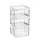 Food Storage Containers - 460Ml - White - Pack Of 3