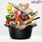 INTIGNIS Casserole Dish With Lid - Large 36Cm/ 14 Liter - Non Stick - All Hobs Compatiable