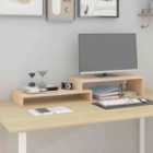 vidaXL Monitor Stand (52-101)x22X14cm Solid Wood Pine
