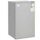 Homcom 91L Freestanding Under Counter Fridge With Lock Silver