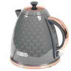 HOMCOM Electric Kettle, Fast Boil, 1.7L, 3kW, Swivel, Auto Shut-off, Grey