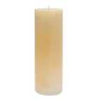 Nicola Spring Round Vanilla Pillar Candle - 215 Hours - Cream