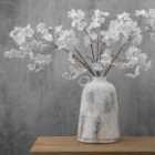 Gallery Direct Troy Bottle Vase Whitestone Small 190x190x285mm