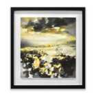 Scott Naismith Yellow Matter 1 40X40 Framed Wood Plaque