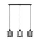 Eglo Ginestrone-z Black Steel Rgb 3 Light Pendant Light