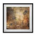 Soozy Barker Copper Earth 60X60 Framed Wood Plaque