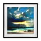 Scott Naismith West Coast Blues Ii 60X60 Framed Wood Plaque