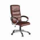Hampton Office Chair Brown Leather