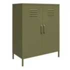 Bradford 2 Door Metal Storage Cabinet Olive Green