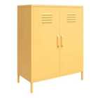 Ng Cache 2 Door Metal Locker Storage Cabinet Yllw