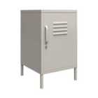 Bradford Metal Locker End Table Taupe