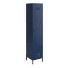 Bradford Single Metal Storage Cabinet Navy