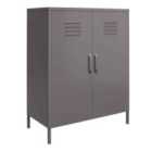 Bradford 2 Door Metal Storage Cabinet Grey