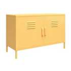 Ng Cache 2 Door Metal Locker Accent Cabinet Yellow