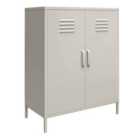 Bradford 2 Door Metal Storage Cabinet Taupe