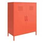Ng Cache 2 Door Metal Locker Storage Cabinet Orng