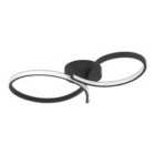 Eglo Serpins Black Aluminium & Steel Modern Ceiling Light