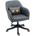 Vinsetto Office Chair With Rechargeable Vibration Massage, Grey