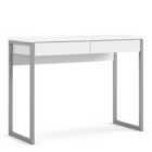 Furniture To Go Function Plus Desk 2 Drawers In White High Gloss