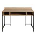 Decorotika Tümata Computer Desk Study Desk Computer Table Work Table Home Office Table - Walnut And Black