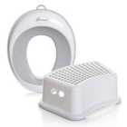 Dreambaby New Contoured Potty Seat & Step Stool Bundle -grey