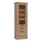 Furniture To Go Corona Narrow Display Cabinet In Artisan Oak