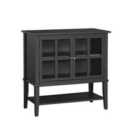 Franklin 2 Door Storage Cabinet Black