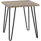 Owen Retro End Table Rustic Oak