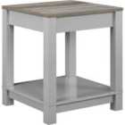 Carver End Table Grey