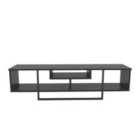 Decorotika Asal 150 Cm Wide Modern Tv Unit For Tvs Up To 63" - Bendire And Black