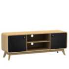 Loft24 Cassie 2 Door Tv Stand Oakblack