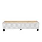 Decorotika Lerze Modern Tv Unit For Tvs Up To 65'' - Oak And White