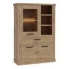 Furniture To Go Corona Display Cabinet In Artisan Oak