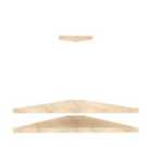 Decorotika - Mensi Corner 3-pieces Wall Mounted Corner Tv Stand Tv Unit