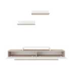 Decorotika Lusi 180 Cm Tv Unit With Shelves For Tvs Up To 71" - Cordoba And White