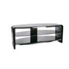 Francium Tv Stand Black Side 3 Shelf 1100