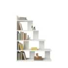 Decorotika Echo Modern 5-tier Ladder Bookcase Bookshelves - White
