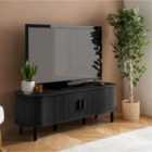 Birlea Axel Fluted Tv Unit - Black