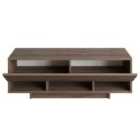 Decorotika - Celestia 120 Cm Tv Stand Tv Unit With Cabinets And Shelves - Walnut
