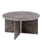 Furniture To Go Vega Round Coffee Table In Marron Marble