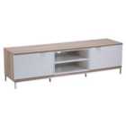 Chaplin Cabinet 1600 White And L/Oak