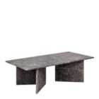 Furniture To Go Vega Coffee Table With Marron Marble Top 90cm