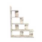 Decorotika Echo Modern 5-tier Ladder Bookcase Bookshelves - White Marble Effect