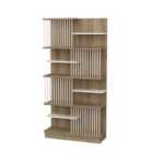 Decorotika Arya Modern 4-tier Bookcase Bookshelf Shelving Unit - Oak And White