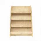 Decorotika Aros 4-tier Mdf Bookcase Bookshelf Shelving Unit Screwless Design