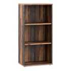 Furniture To Go Essential Tall Narrow 2 Shelf Bookcase In Vintage Oak