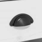 vidaXL Highborad "bodo" White and Brown 115.5x43x200.5cm Solid Wood Pine