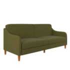 Jasper Coil Futon Green Linen