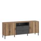 Furniture To Go Arundel Tv Cabinet 2 Door 2 Drawer 158cm Wide In Oak/Grey